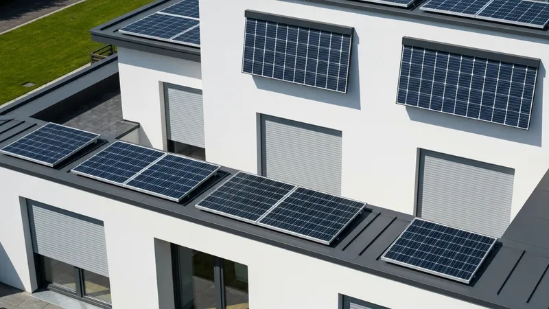 Installation de panneaux solaires pour volets